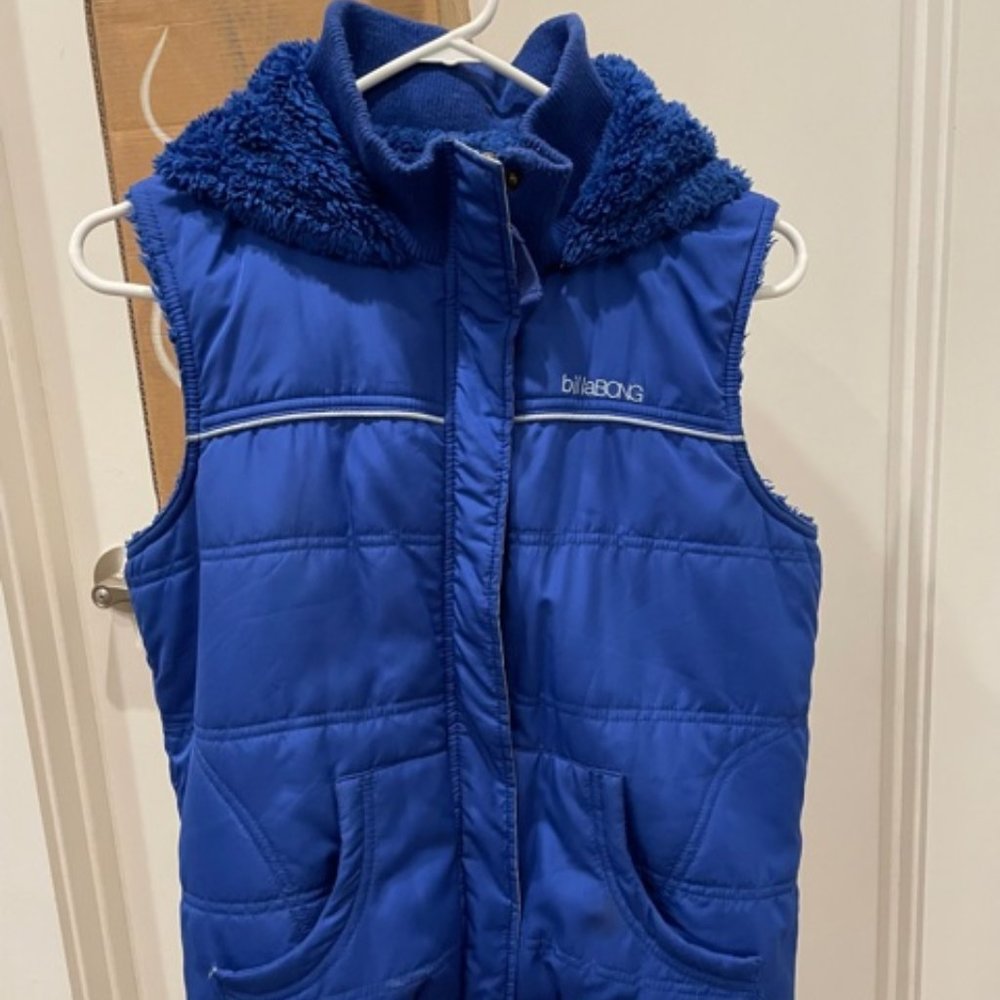 Women's Blue Billabong Vest - Size Large